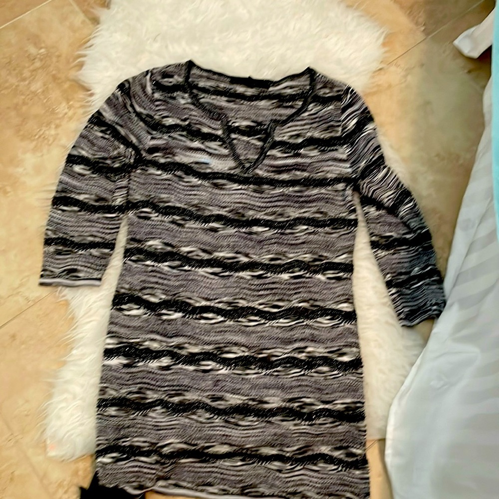 WHBM tunic metallic top